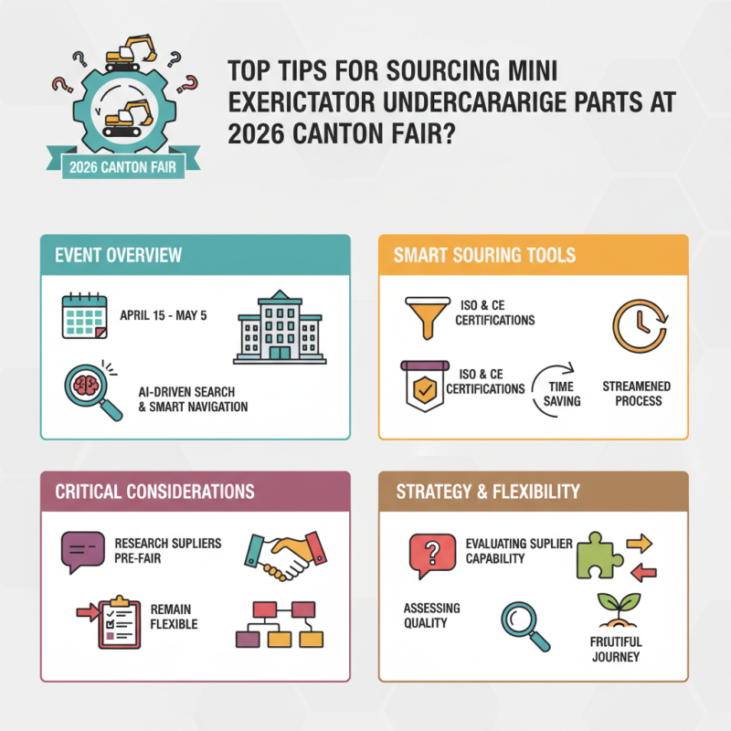 Top Tips for Sourcing Mini Excavator Undercarriage Parts at 2026 Canton Fair?