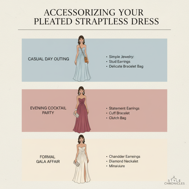 2026 How to Style a Pleated Strapless Dress for Every Occasion?