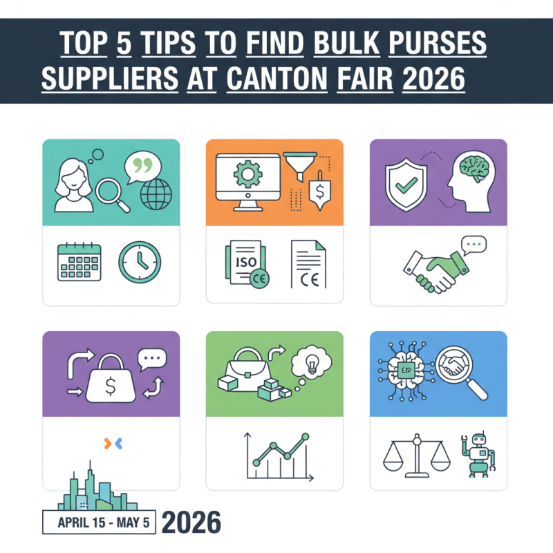 Top 5 Tips to Find Bulk Purses Suppliers at Canton Fair 2026
