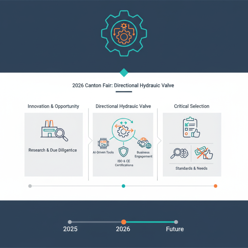 Why Choose Directional Hydraulic Valve at the 2026 Canton Fair?