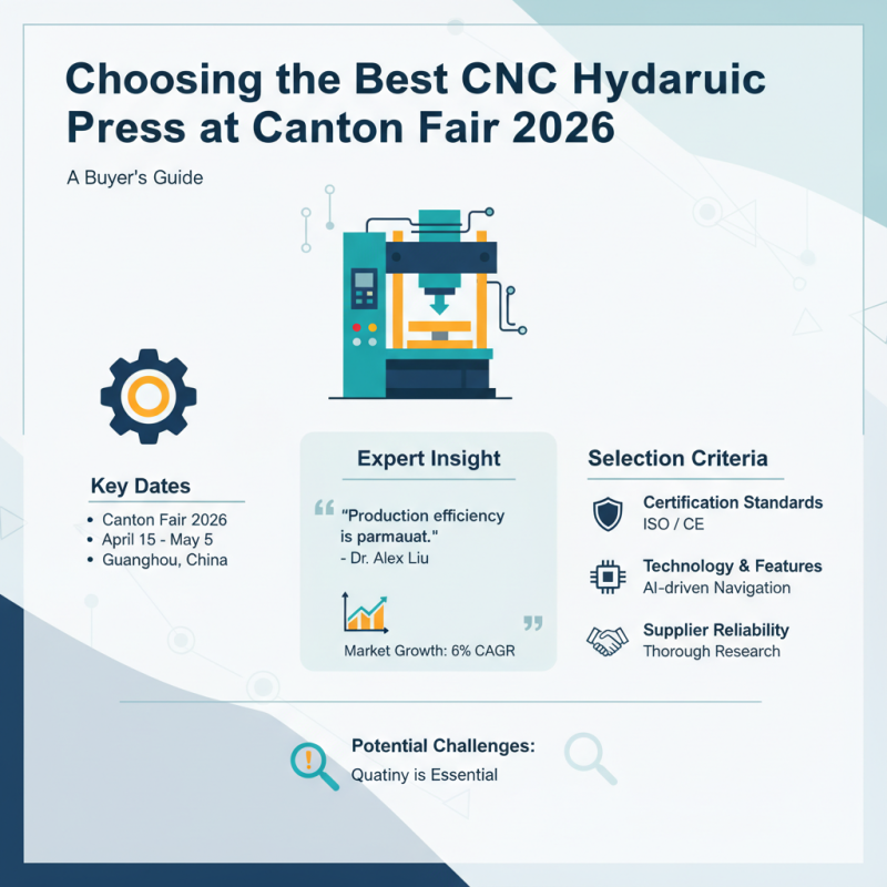 How to Choose the Best CNC Hydraulic Press at Canton Fair 2026?