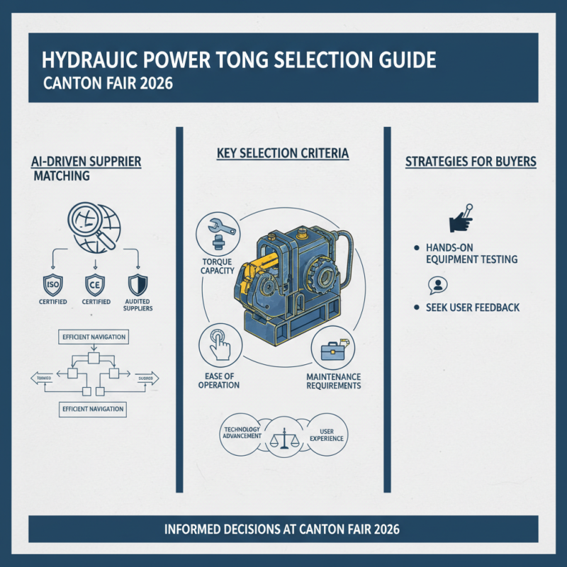 How to Choose Hydraulic Power Tongs at 2026 Canton Fair?