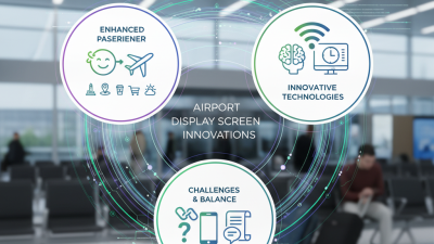 2026 Best Airport Display Screen Innovations for Enhanced Passenger Experience?