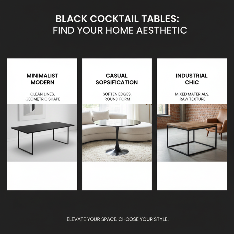 2026 How to Choose the Perfect Black Cocktail Table for Your Home?