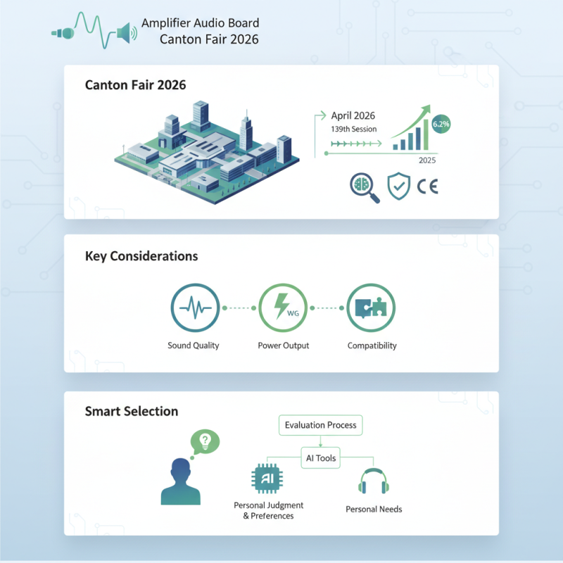 How to Choose the Best Amplifier Audio Board at Canton Fair 2026?