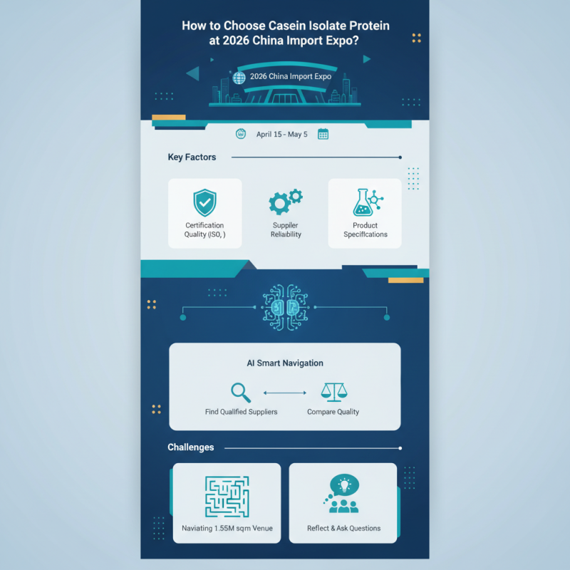 How to Choose Casein Isolate Protein at 2026 China Import Expo?