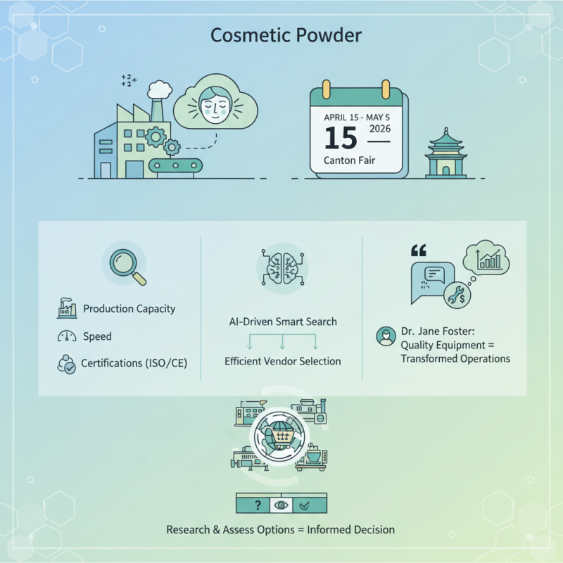 How to Choose the Best Cosmetic Powder Machine at Canton Fair 2026?