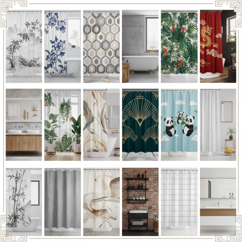 Top 10 Shower Curtains in China for Every Bathroom Style?