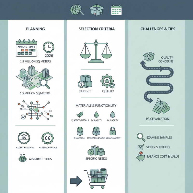 How to Choose the Best Storage Containers at Canton Fair 2026?