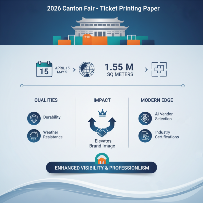 Best Ticket Printing Paper for 2026 Canton Fair China Supplier?