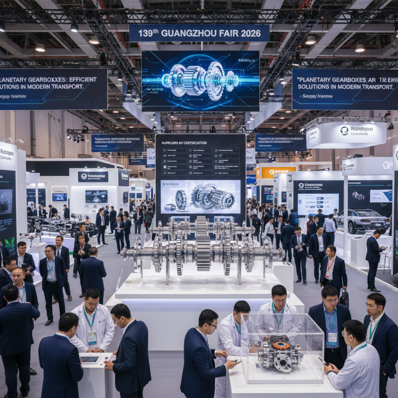 Планетарная коробка передач на 139-й Гуанчжоуской ярмарке 2026 года?