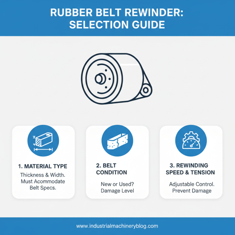 How to Choose the Right Rubber Belt Rewinder Machine for Your Needs?