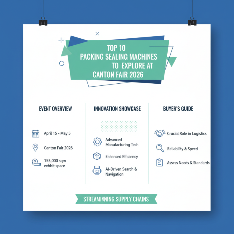 Top 10 Packing Sealing Machines to Explore at Canton Fair 2026?