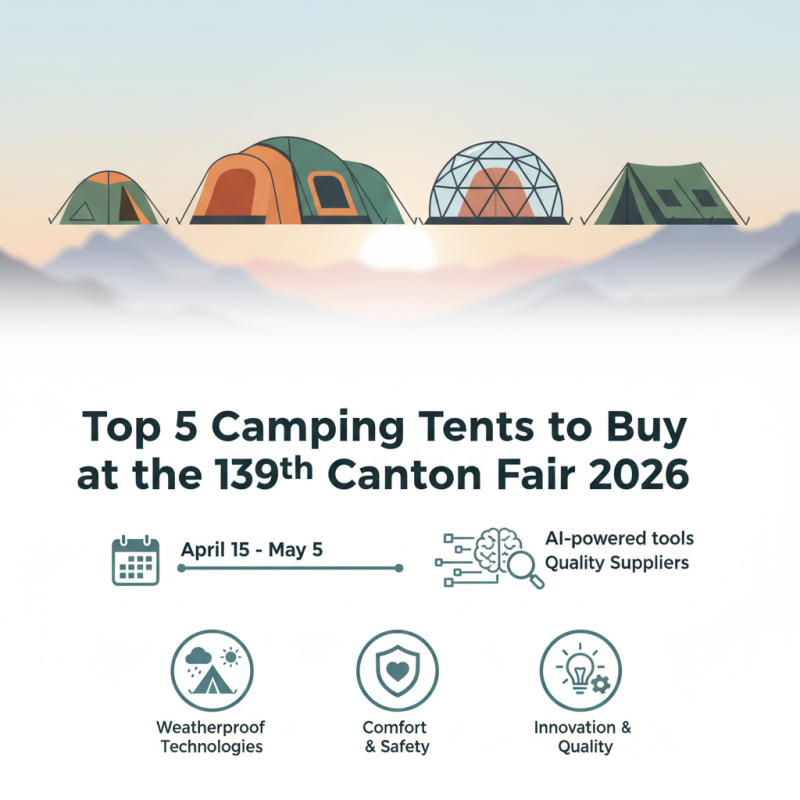 Top 5 Camping Tents to Buy at the 139th Canton Fair 2026?