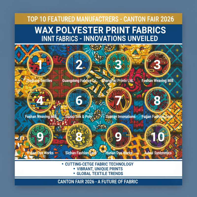Top 10 Wax Polyester Print Fabrics at Canton Fair 2026?
