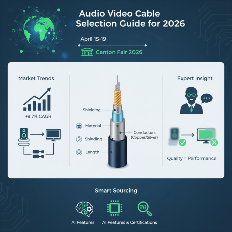 How to Choose the Right Audio Video Cable for 2026 Canton Fair?