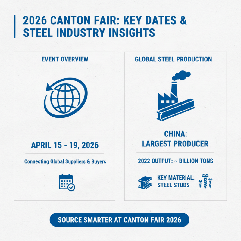 How to Source 150 Steel Studs at 2026 Canton Fair?