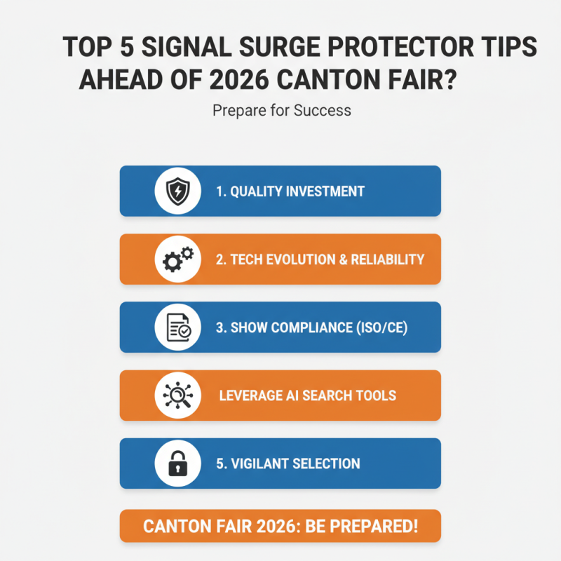 Top 5 Signal Surge Protector Tips Ahead of 2026 Canton Fair?