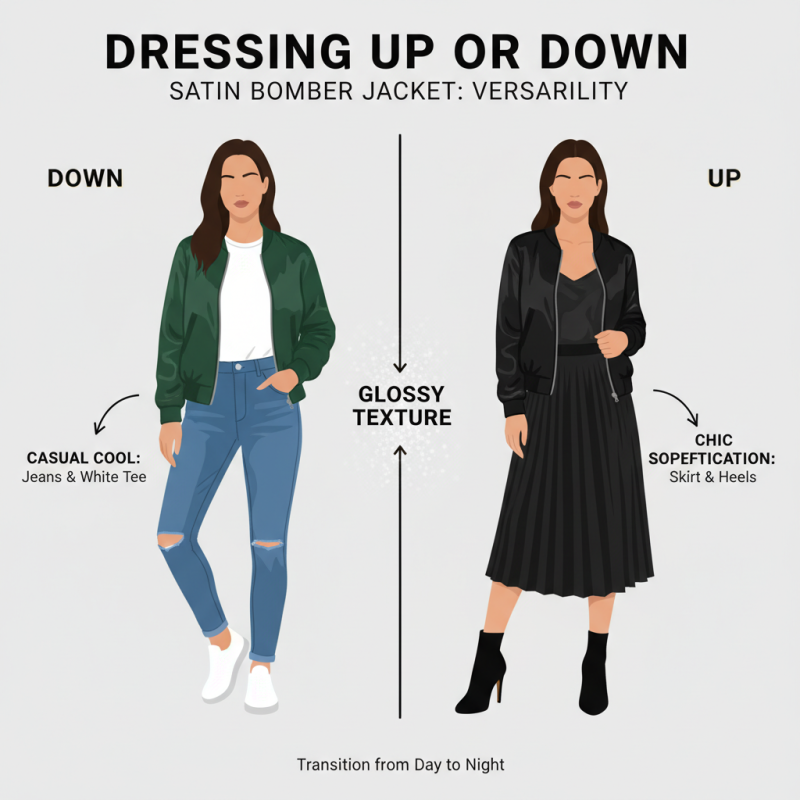 10 Tips for Styling a Satin Bomber Jacket Fashionably