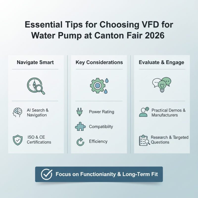 Essential Tips for Choosing VFD for Water Pump at Canton Fair 2026?