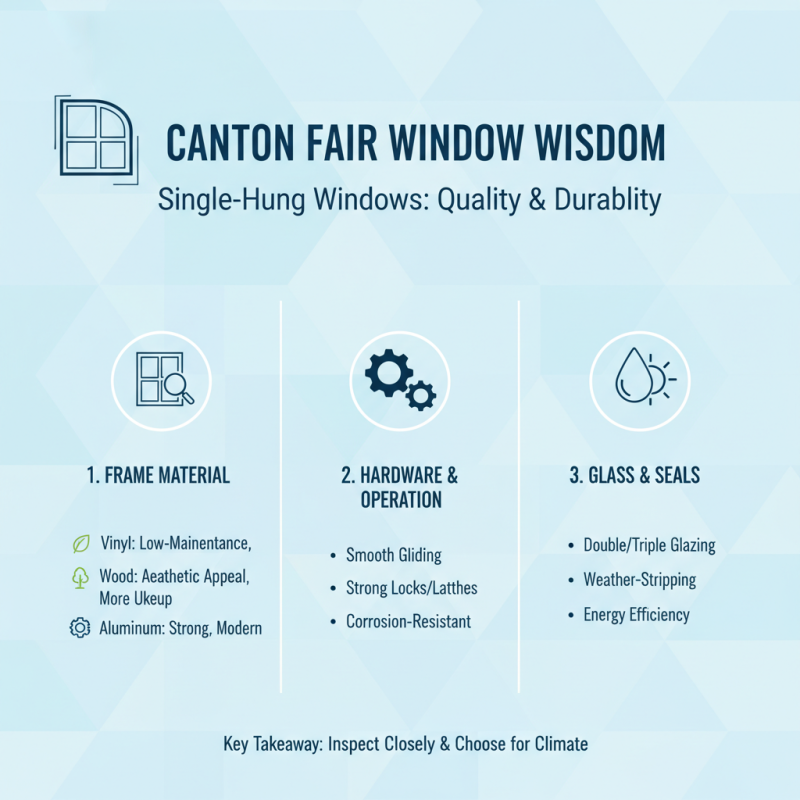 How to Choose Single Hung Windows at the 139th Canton Fair 2026?