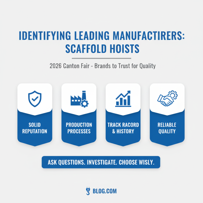How to Choose Scaffold Hoists at the 2026 Canton Fair?