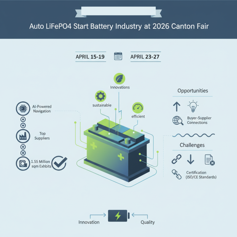 Top 10 Auto Lifepo4 Start Batteries at 2026 Canton Fair?