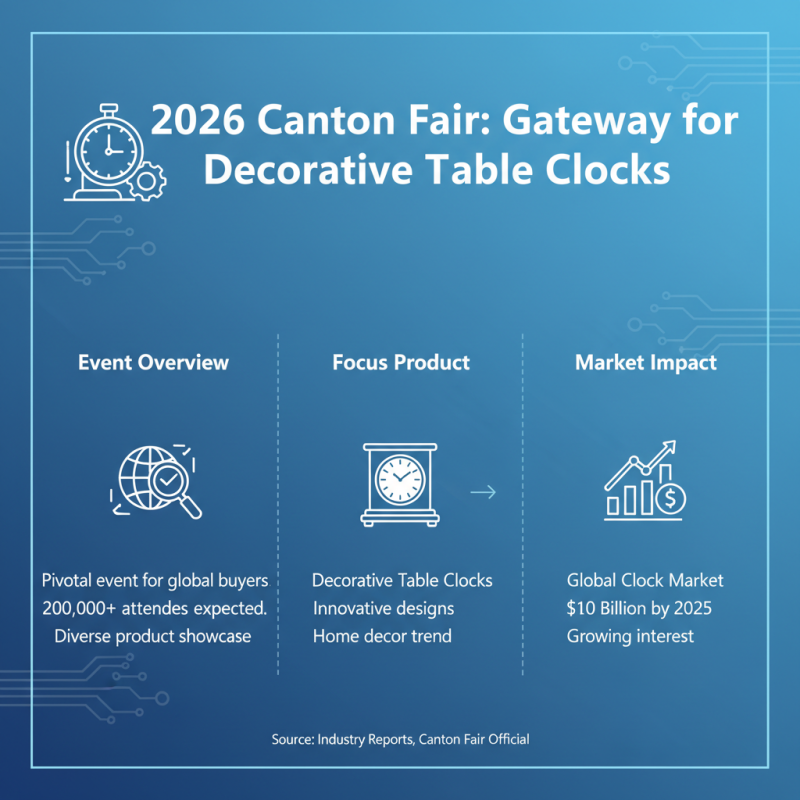 China Best Decorative Table Clocks for Global Buyers at 2026 Canton Fair?