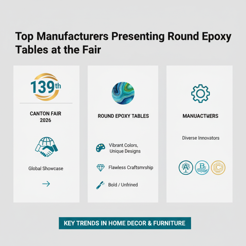 Best Round Epoxy Tables at the 139th Canton Fair 2026?
