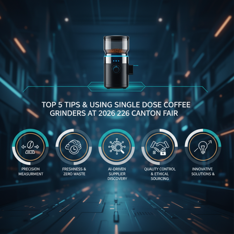 Top 5 Tips for Using Single Dose Coffee Grinder at 2026 Canton Fair?