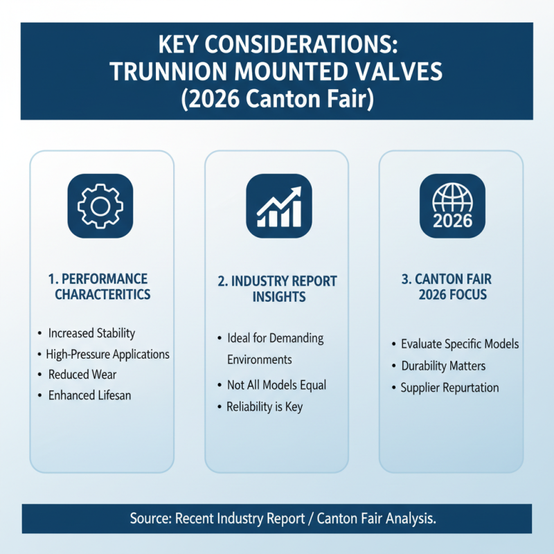 How to Choose Trunnion Mounted Valve for 2026 Canton Fair?