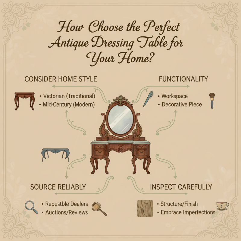 How to Choose the Perfect Antique Dressing Table for Your Home?