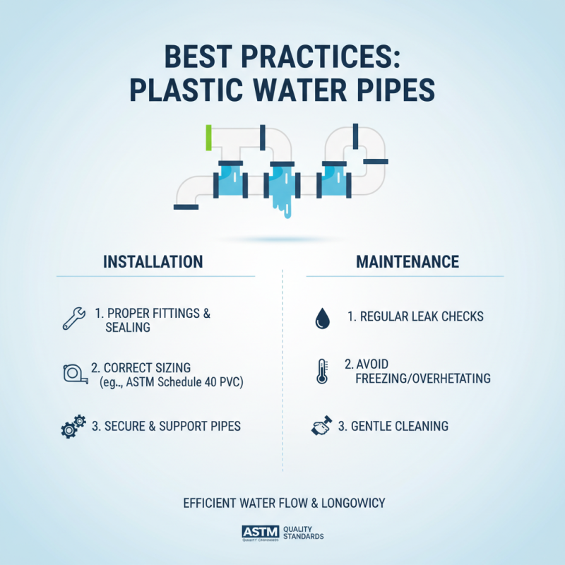 How to Choose the Right Plastic Water Pipe for Your Needs?