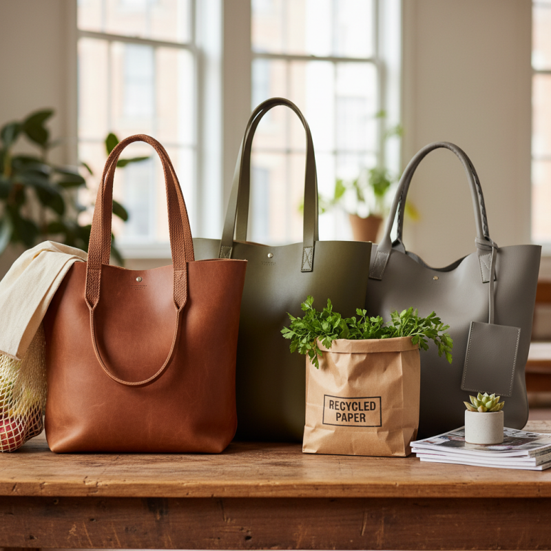 Top Sustainable Leather Totes for Eco Friendly Shopping?