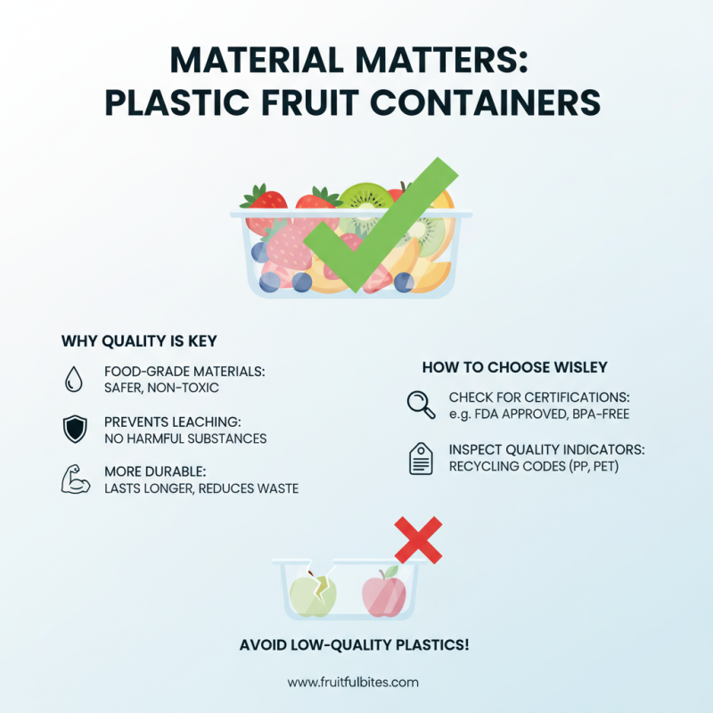 10 Practical Tips for Choosing the Best Plastic Fruit Containers