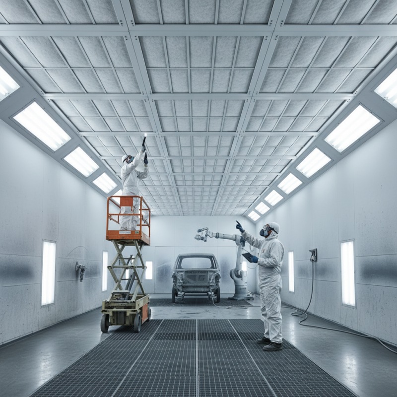 Top Spray Booth Roof Filters for Efficient Paint Overspray Control?