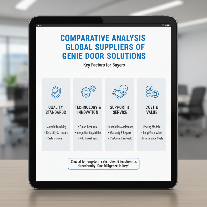 2026 Best Genie Door Solutions for Global Buyers Today?