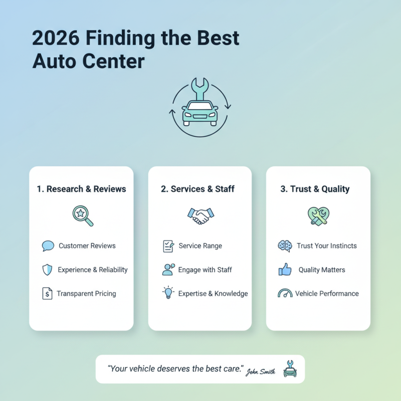 2026 How to Find the Best Auto Center Near You?