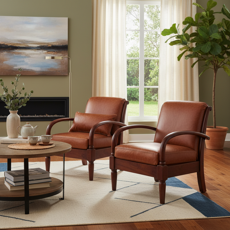 Best Solid Wood Leather Chairs for Stylish Home Decor?
