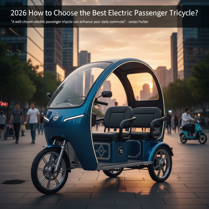 2026 How to Choose the Best Electric Passenger Tricycle?