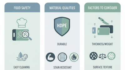 How to Choose the Best Hdpe Cutting Board Material for Your Needs?