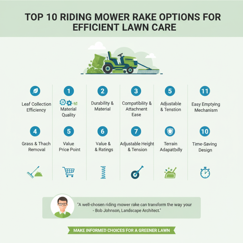Top 10 Riding Mower Rake Options for Efficient Lawn Care?