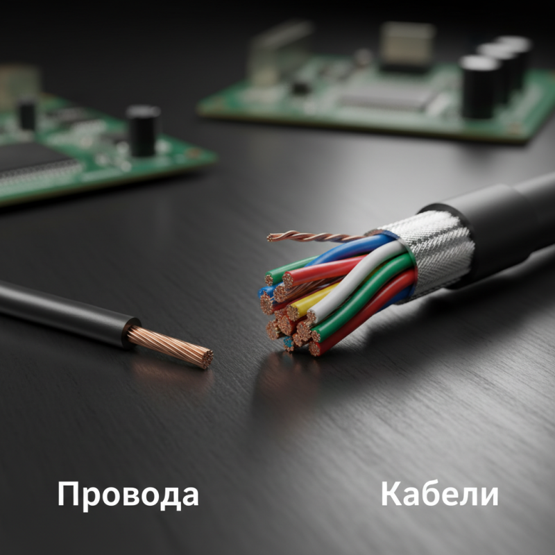 What is the Difference Between Wires and Cables in Electronics?