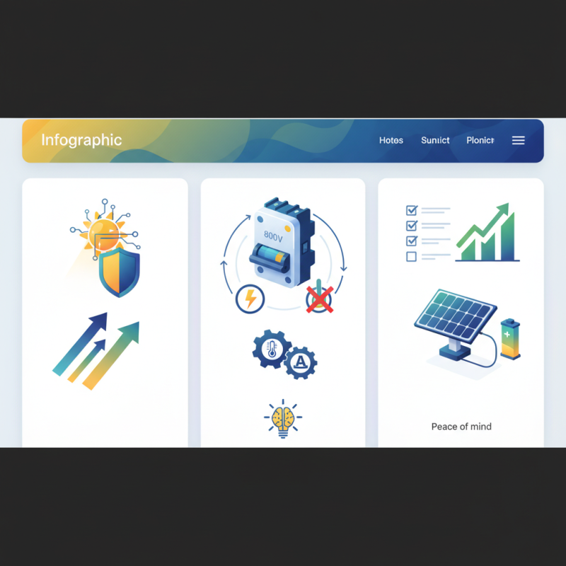 Why Choose China Solar System 800v MCCB for Your Projects?