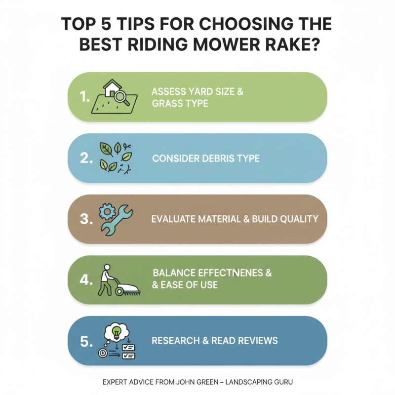 Top 5 Tips for Choosing the Best Riding Mower Rake?