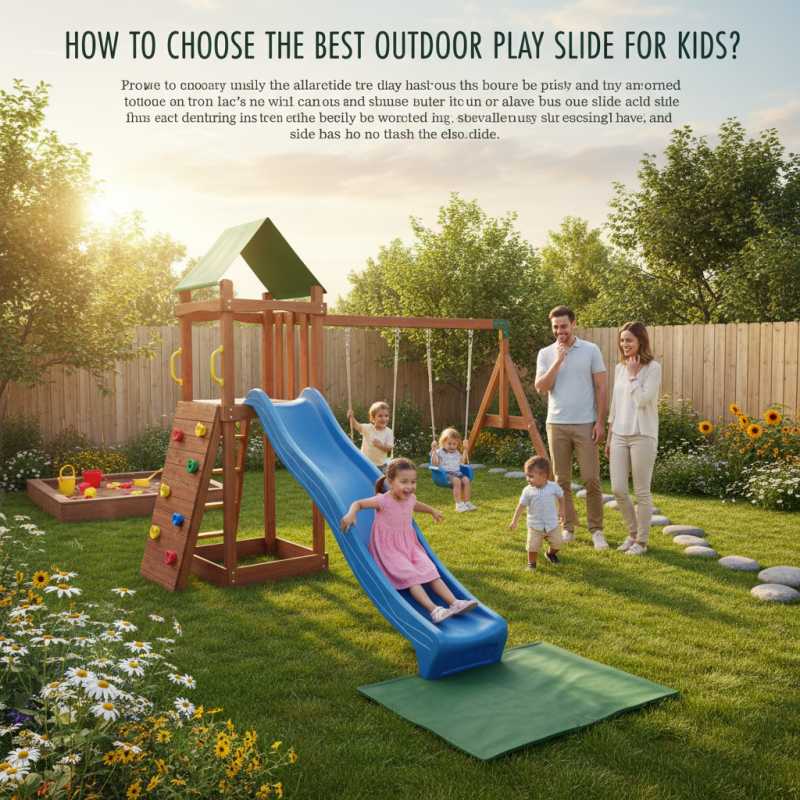 How to Choose the Best Outdoor Play Slide for Kids?