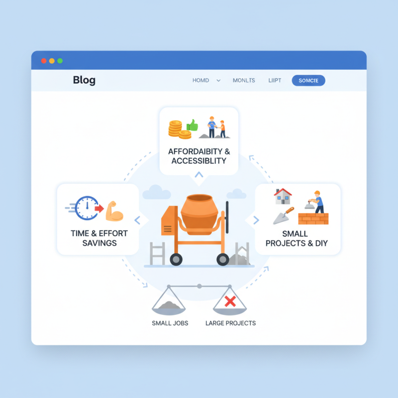 What is a Small Cement Mixer Concrete and its Benefits?