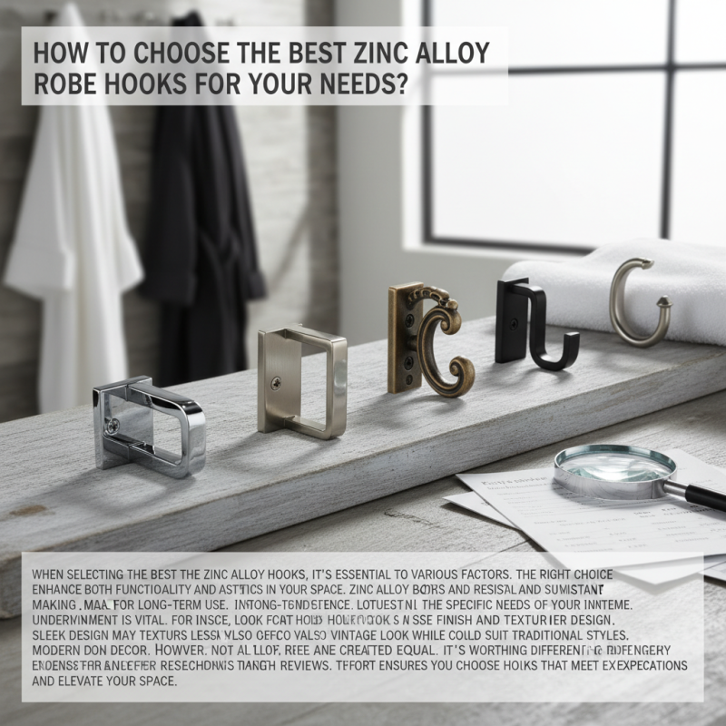 How to Choose the Best Zinc Alloy Robe Hooks for Your Needs?