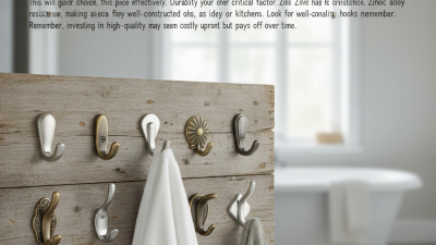 How to Choose the Best Zinc Alloy Robe Hooks for Your Needs?