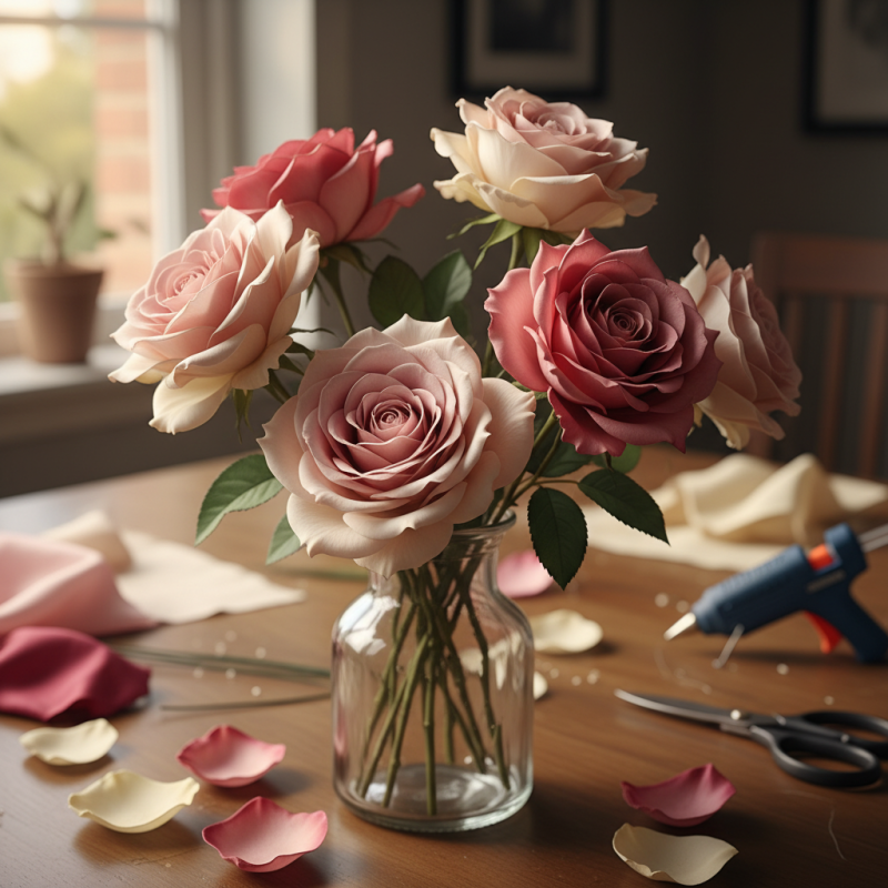How to Craft Realistic Silk Roses for Stunning Decor?